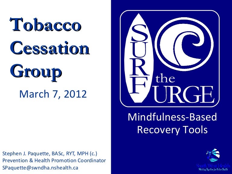 SURF the URGE Mindfulness Recovery Tools