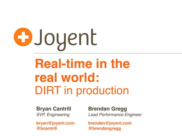 Real-time in the real world: DIRT i...