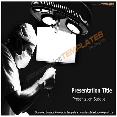 Surgeon Powerpoint Template - templatesforpowerpoint.com