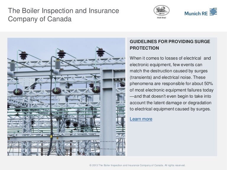 Protect your electrical equipment against power surges