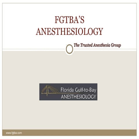 Surgery Before Anesthesia