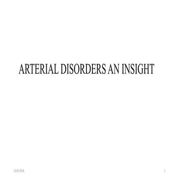 arterial disorders