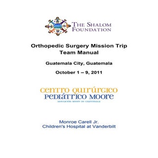 Surgery trip manual - Oct 2011