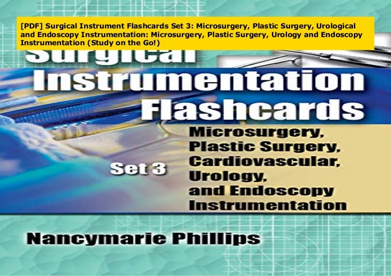 [PDF] Surgical Instrument Flashcards Set 3: Microsurgery, Plastic Sur…