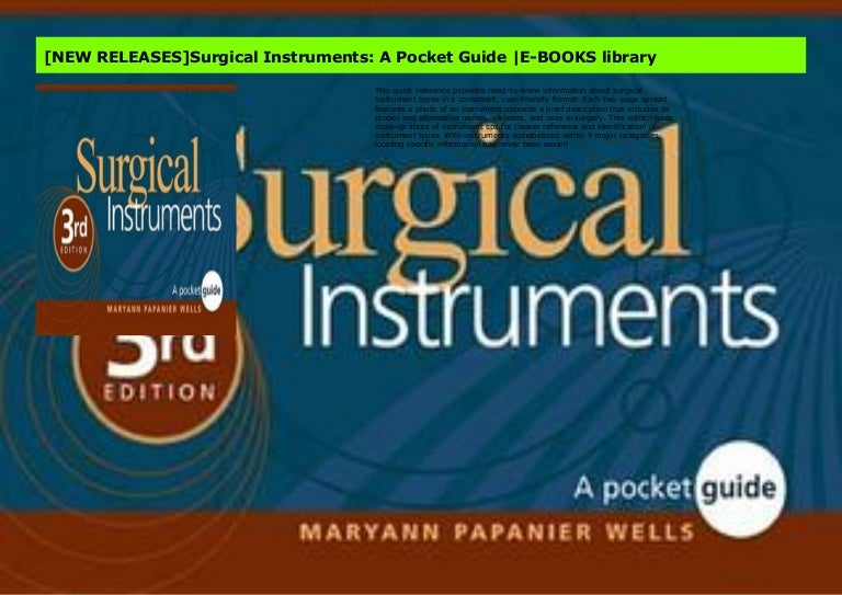 [NEW RELEASES]Surgical Instruments A Pocket Guide EBOOKS library