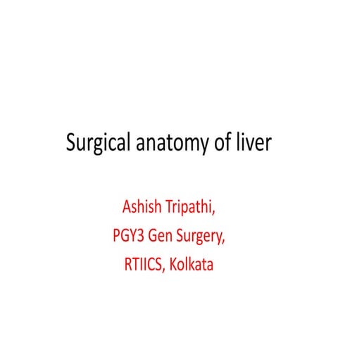Surgical anatomy of liver