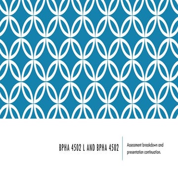 Comprehensive Overview of BPHA 4502 L and BPHA 4502 Assessment and ...