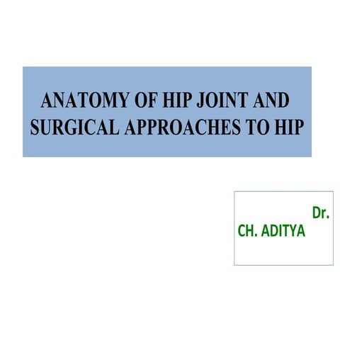 Surgical approaches to hip joint
