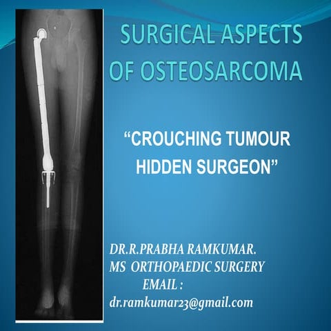 Surgical aspects of osteosarcoma