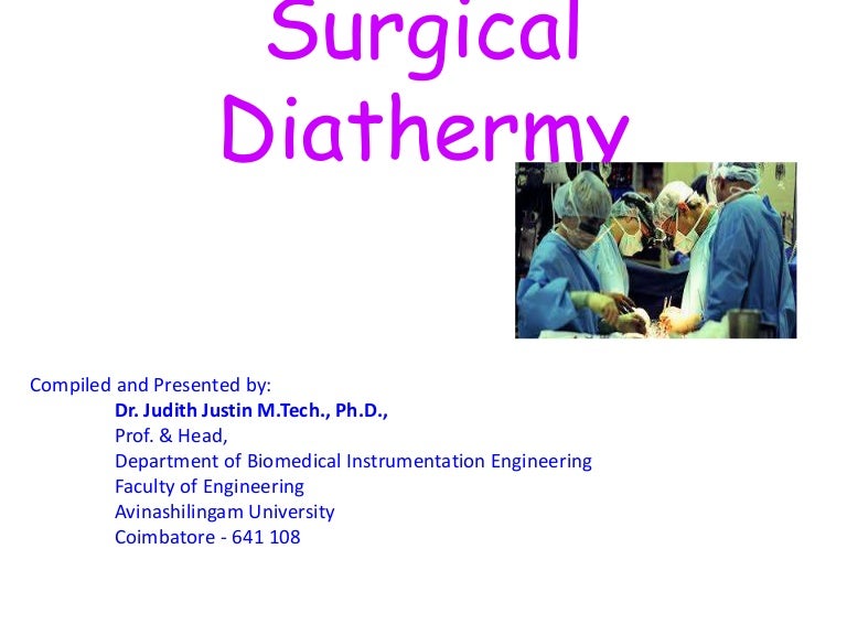Surgical diathermy
