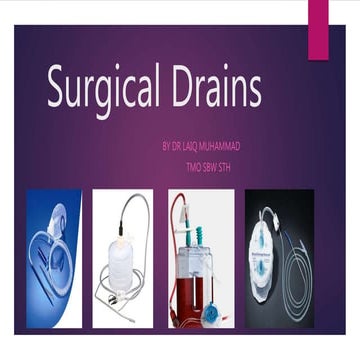 Surgical drains