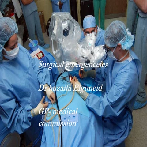 Surgical emergencies