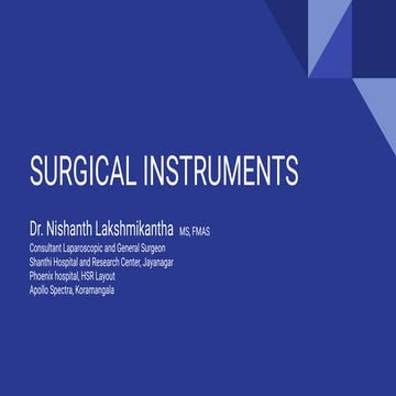 Surgical Instrument (OT Instruments) | PPTX