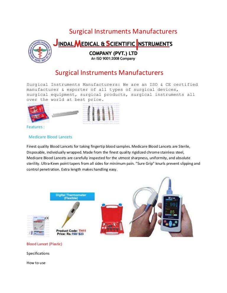 Surgical Instruments Manufacturers