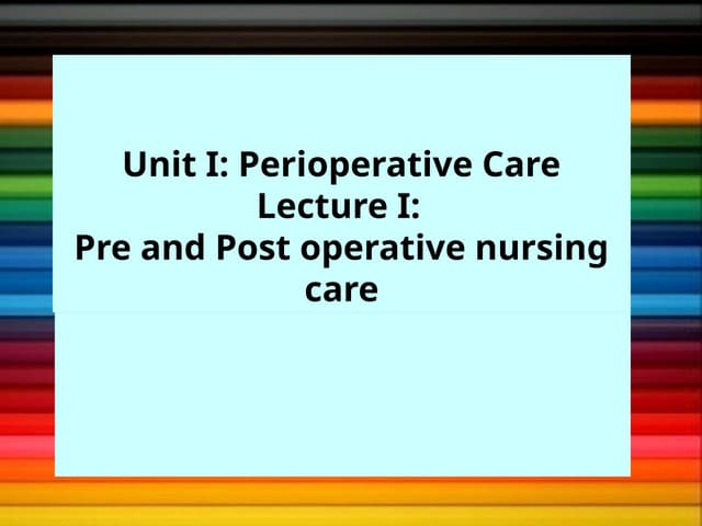 Pre operative checklist | PPTX