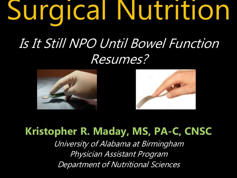 Surgical Nutrition