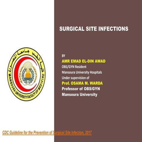 Surgical site infection