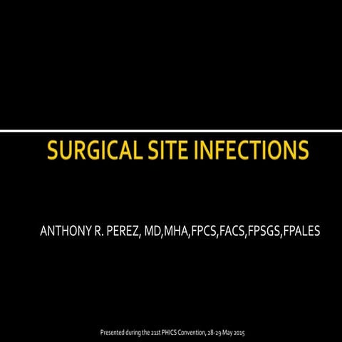 Surgical site infection 2015