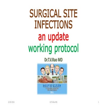 SURGICAL SITE INFECTIONS an update working protocol | PPTX