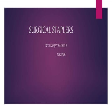 Surgical staplers