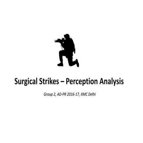 India's Surgical Strikes on Pakistan - Perception Analysis