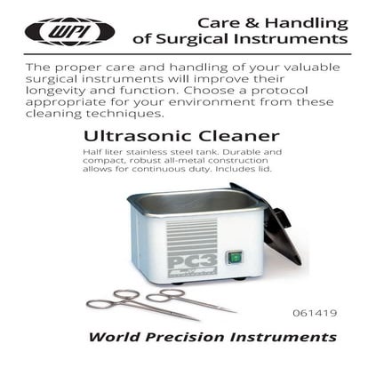 How to care and handle surgical instruments?