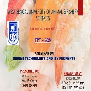 Surimi technology and its property