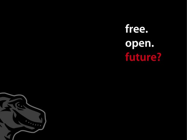 Free. Open. Future? Mark Surman FOSDEM 2009 Talk