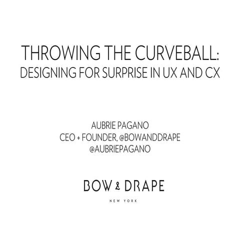 Designing for Surprise in UX & CX