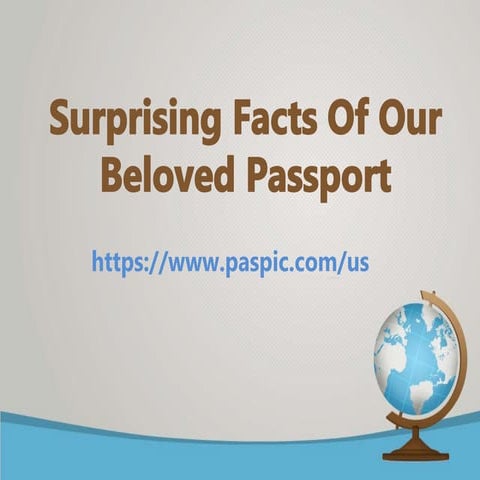 Surprising facts of our beloved passport
