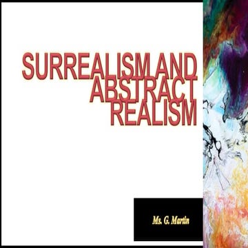 Surrealism and abstract realism