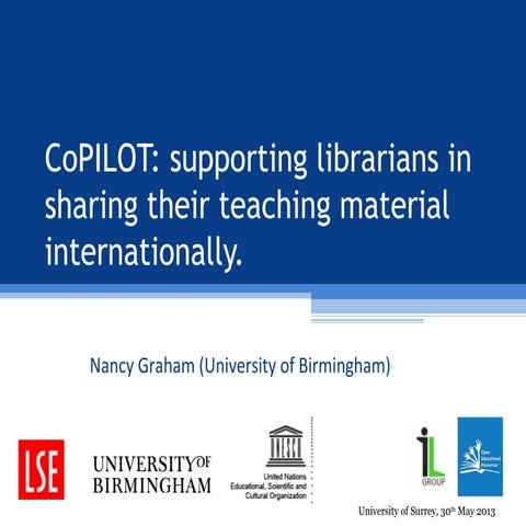 CoPILOT at the University of Surrey: An Introduction