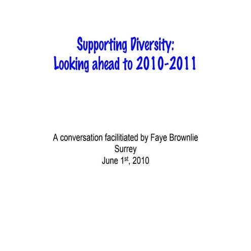 Surrey Supporting Diversity ppt