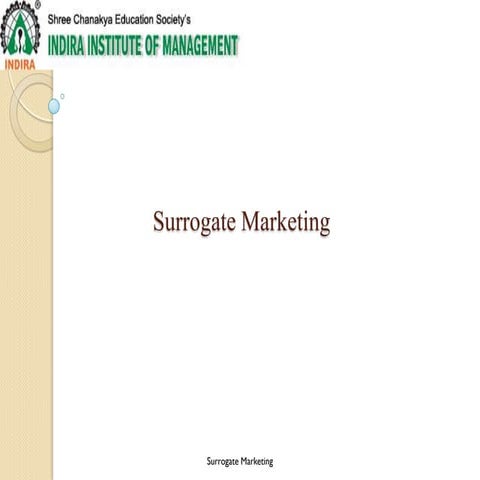 Surrogate marketing(1)