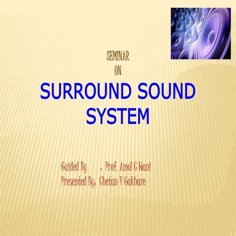 Surround sount system