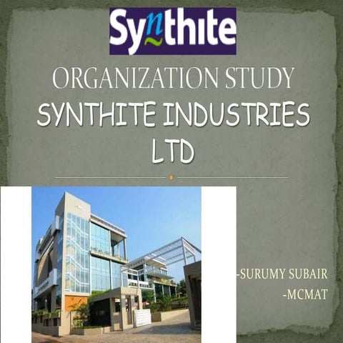 Surumy organiations study at synthite