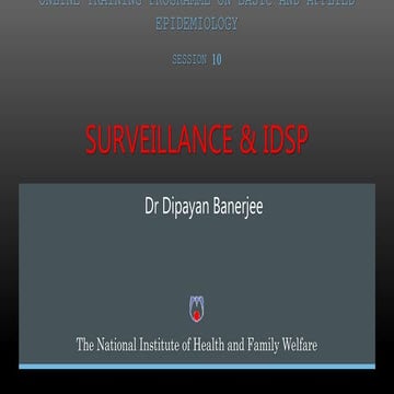 Surveillance & IDSP