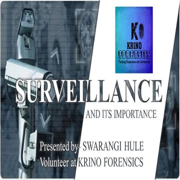 Surveillance ^0 its imp Swarangi Hule.pptx