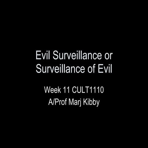 Surveillance And Power