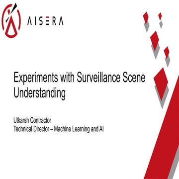 Surveillance scene classification using machine learning
