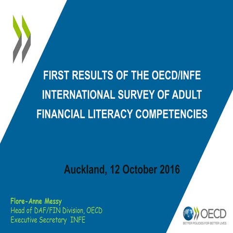 OECD INFE International Survey of Adult Financial Literacy Competencies ...