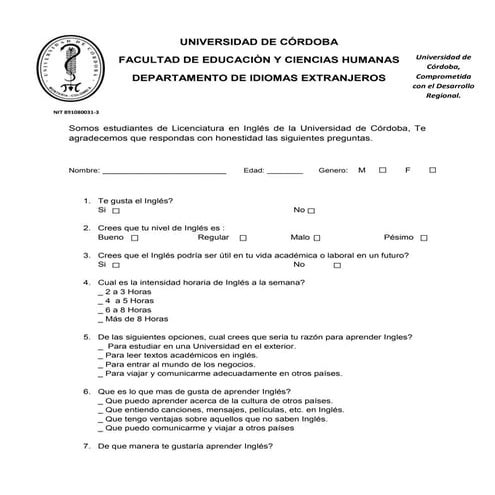 Needs analysis questionnaire (1) | DOCX