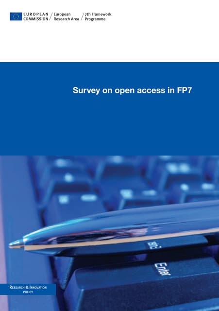 Survey on-open-access-in-fp7 en