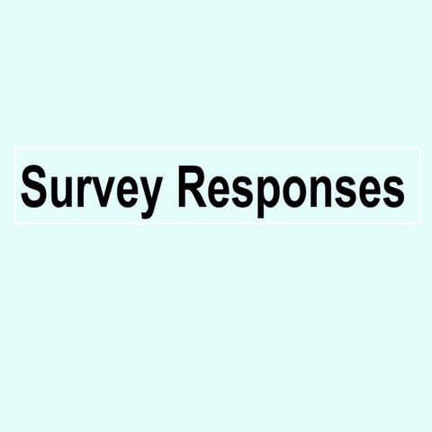 Survey responses