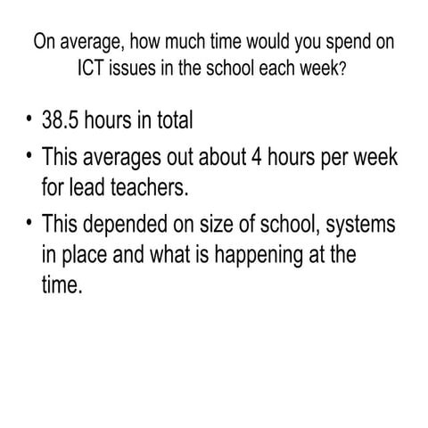 Survey Results   Lead Teach Comments