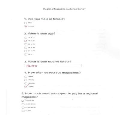 Survey 1 Paper Distribution