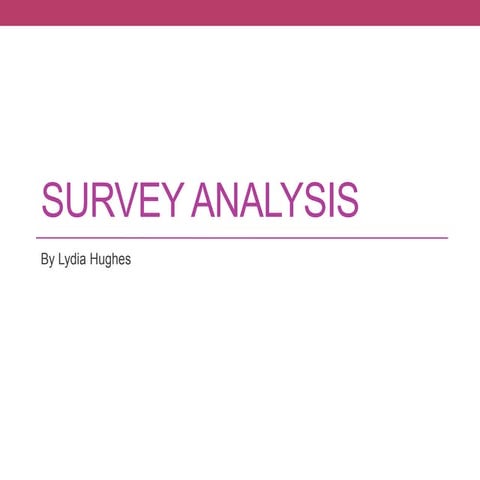 Survey Analysis