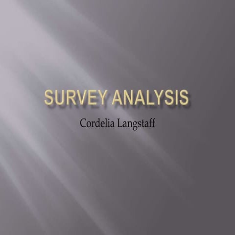 Survey analysis