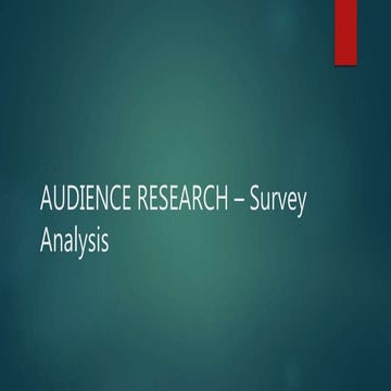 Survey Analysis