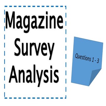 Survey analysis 1-3